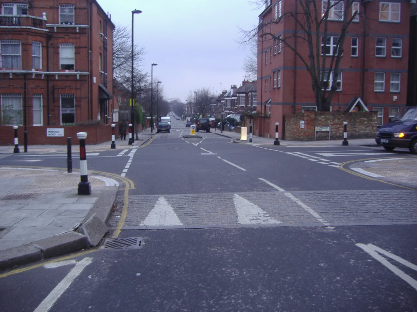 Fordwych Road at its junction with Minster Road. The photo does not show the house that caught fire.
